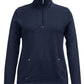 Karen Scott Women's Half Zip Top Navy Size Medium
