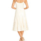 Dress the Population Women's Flora Sequin Fit & Flare Cocktail Dress White Size X-Large
