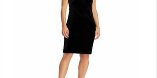 Ralph Lauren Women's Sequin Shimmer Cocktail Dress Black Size 12