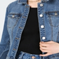 Maison Jules Women's Denim Jacket Blue Size Large