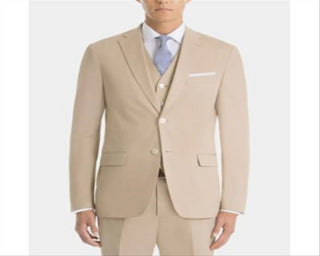 Lauren Ralph Lauren Men's UltraFlex Classic-Fit Cotton Tan Sport Coat Tan Brown Size 42 SHORT