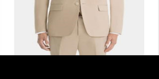 Lauren Ralph Lauren Men's UltraFlex Classic-Fit Cotton Tan Sport Coat Tan Brown Size 42 SHORT