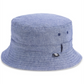 B Block Men's Reversible Chambray Hat Blue Size -M/L