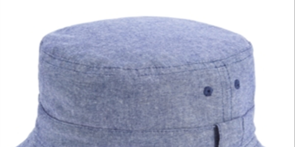 B Block Men's Reversible Chambray Hat Blue Size -M/L