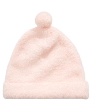 First Impressions Baby Girl's Faux Fur Hat Pink Size 0-6 MOS