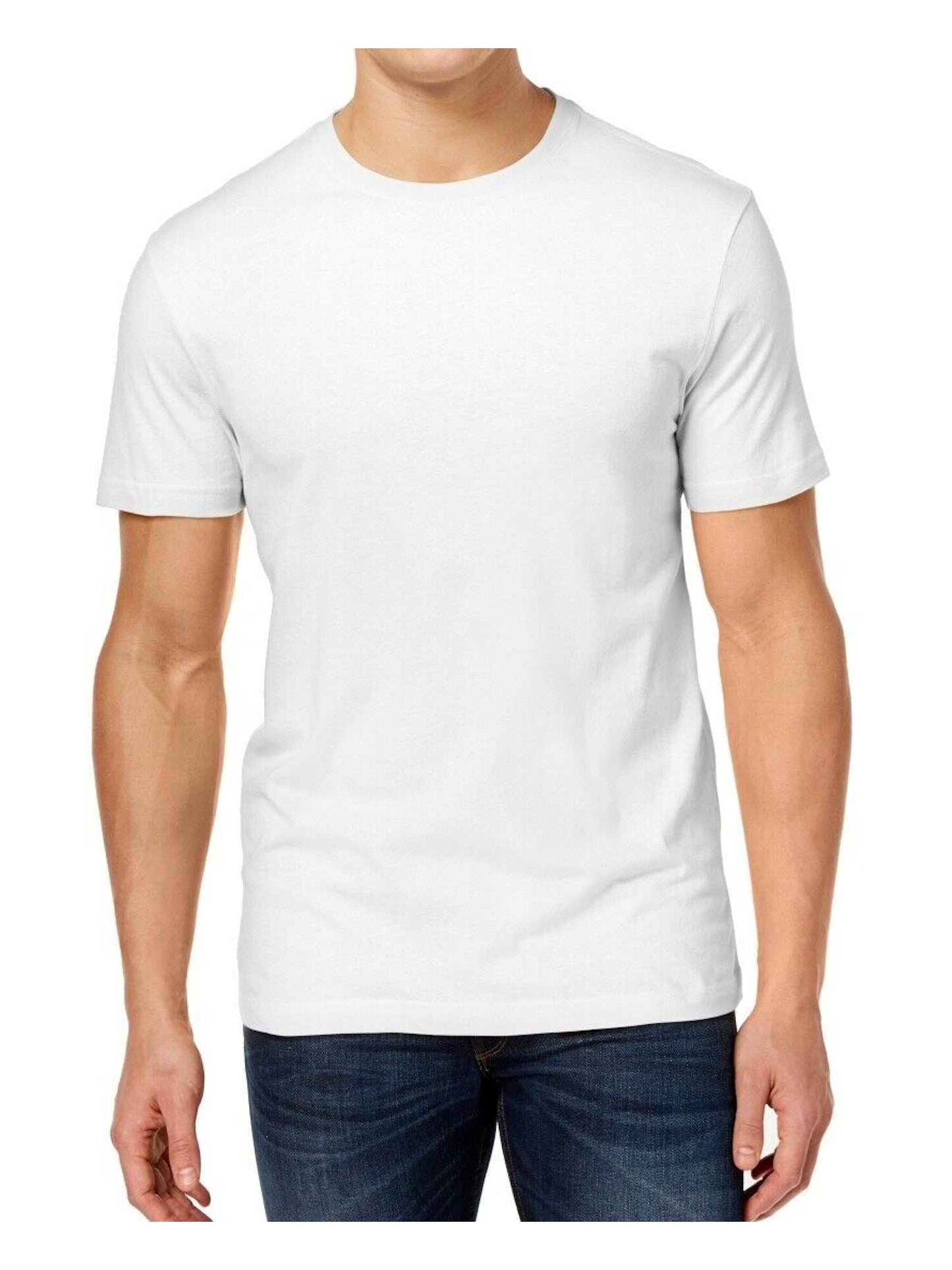 Club Room Men's T-Shirt Performance Crewneck Short Sleeve White Size  XX-Large