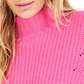 Bar III Women's Long Sleeve Turtle Neck Sweater Pink Size XX-Large