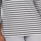 Karen Scott Women's Striped Top Black Size Petite Medium