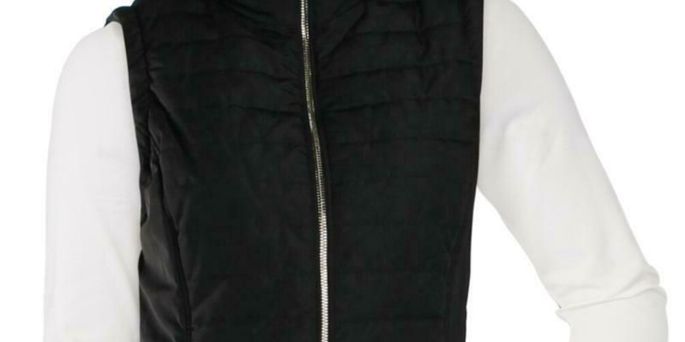 Calvin Klein Women's Winter Quilted Vest Black Size X-Small