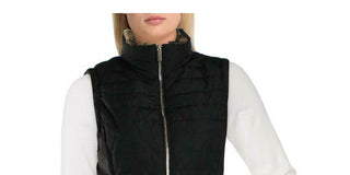 Calvin Klein Women's Winter Quilted Vest Black Size X-Small