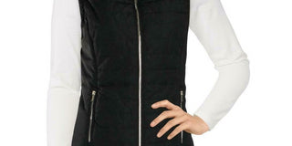 Calvin Klein Women's Winter Quilted Vest Black Size X-Small