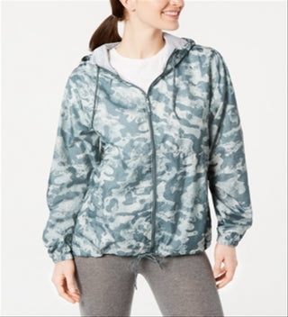 Columbia Women's Flash Forward Printed Windbreaker Green Size M