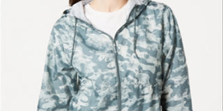 Columbia Women's Flash Forward Printed Windbreaker Green Size M