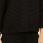 JM Collection Women's Holiday Party Textured Sweater Jacket Black Size Small