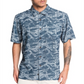 Quiksilver Men's Tribal Kelp Shirt Blue Size XX-Large