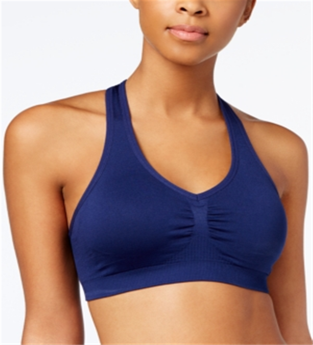 Ideology Women's Low Impact Racerback Sports Bra Blue Size Small