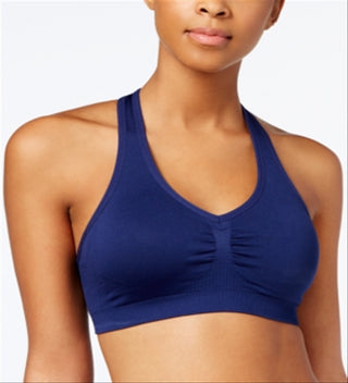 Ideology Women's Low Impact Racerback Sports Bra Blue Size Small