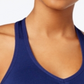 Ideology Women's Low Impact Racerback Sports Bra Blue Size Small