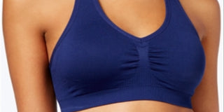 Ideology Women's Low Impact Racerback Sports Bra Blue Size Small