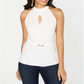 Thalia Sodi Women's Keyhole Neck Top White Size X-Small
