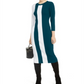 INC International Concepts Women's Colorblocked Sweater Dress Green Size Petite XL