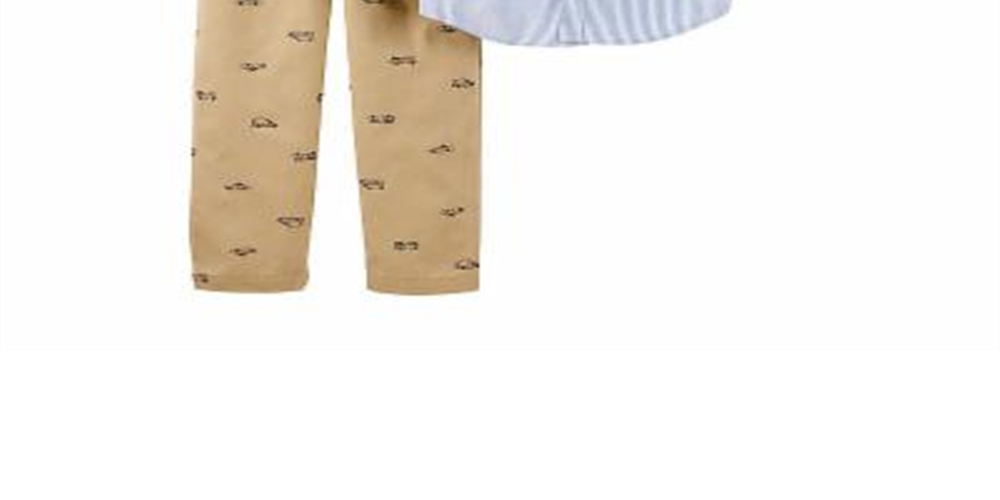 Carter's Baby Boy's 2 Pc Cotton Striped Button Front Top & Hero Vehicle Print Pants Set Blue Size 3MOS