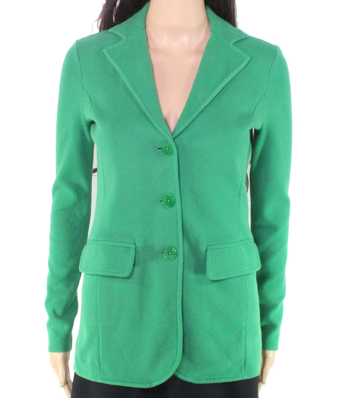 Ralph Lauren Women's Jacket Knit Blazer Green Size Small