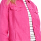 Charter Club Women's Linen Jacket Pink Size X-Large