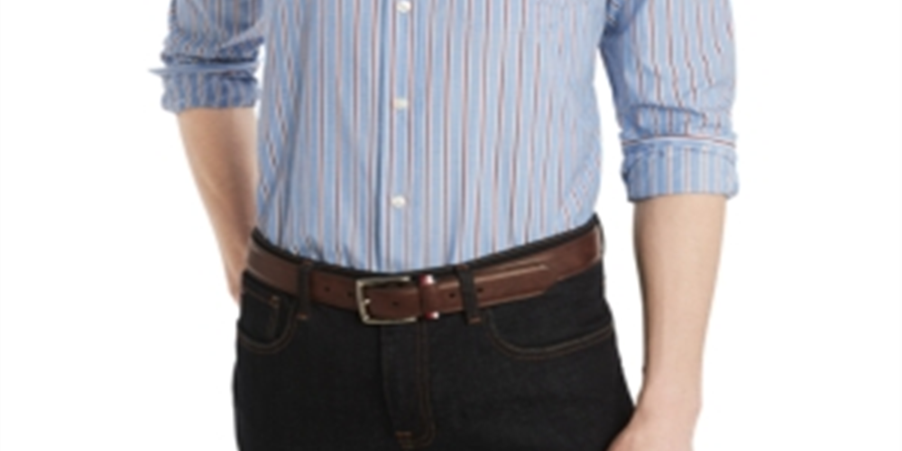 Tommy Hilfiger Men's Classic Fit Shirt Blue Size XS