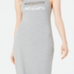 Superdry Women's Alex Logo Print MIDI Dress Gray Size 12