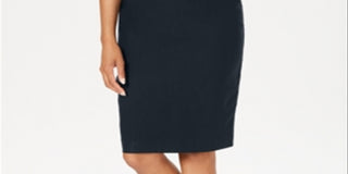 Charter Club Women's Pull on Tummy Control Skirt Blue Size 4
