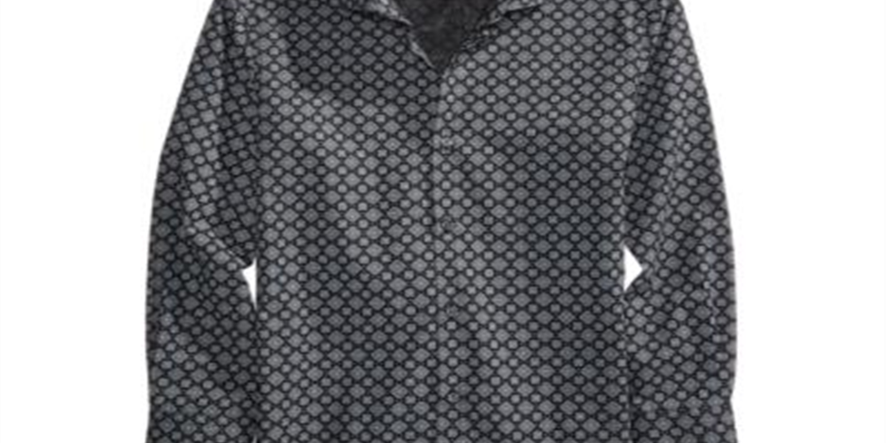 DKNY Big Boy's Mosaic Print Shirt Black/Grey Size 10