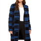 Alfani Women's Eyelash Knit Long CardiganT eal/Black Size Petite L