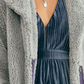 Free People Women's Zip up Jacket Blue Size Large