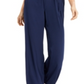 Charter Club Women's Flutter Sleeve Jumpsuit Blue Size 14