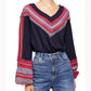 Free People Women's Copenhagen Thermal Sweater Blue Size Medium