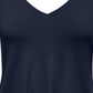 JM Collection Women's Tie Front Top Blue Size Large
