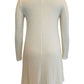 Style & Co Women's Long Sleeve Scoop Neck Above the Knee Wear to Work Shift Dress White Size Medium