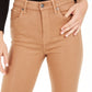 7 for All Mankind Women's Faux Leather Skinny Pants Brown Size 31