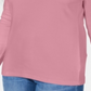 Karen Scott Women's Satin Trim Scoop Neck Top Pink Size XX-Large