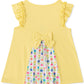Kids Headquarters Little Girl's 2 Pc Flower Surprise Tunic & Leggings Set Yellow Size 6
