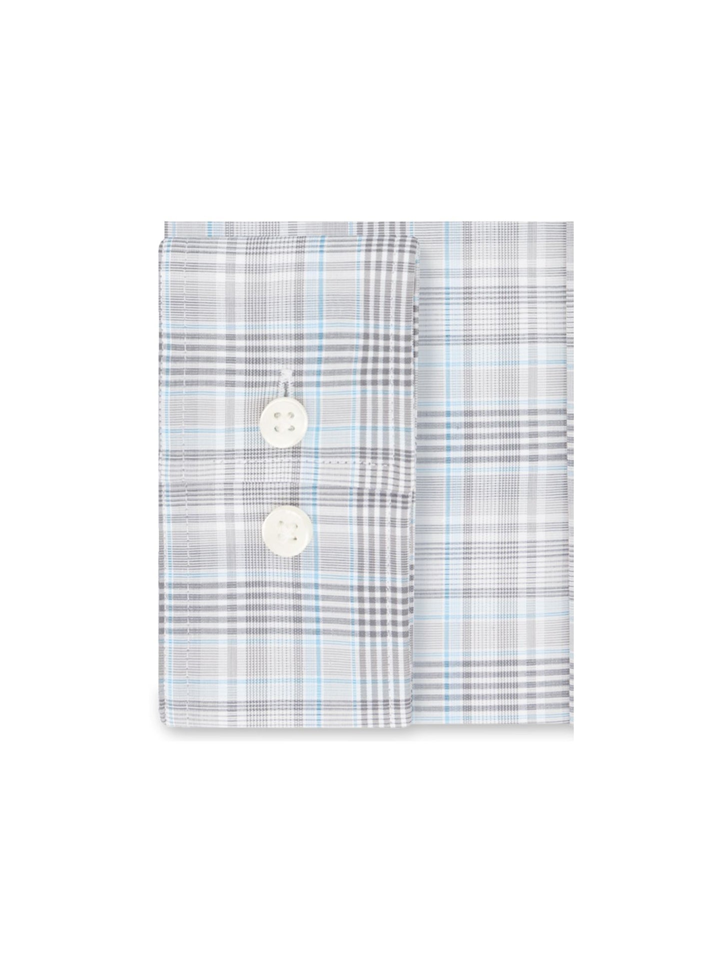 Michael Kors Men's Plaid Collared Dress Shirt Gray Size 32-33