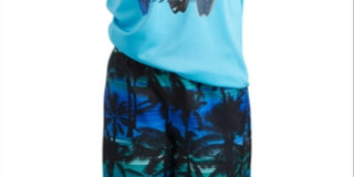 Laguna Toddler & Little Boy's 2 Pc Rash Guard & Swim Shorts Set Blue Size 3T