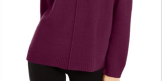 Alfani Women's Malbec Turtleneck SeaSweaters Red  Size Medium