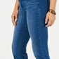 Style & Co Women's Mid Rise Tummy Control Boot Cut Jeans Blue Size 16-S
