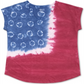 Style & Co Women's Tye Dyed American Flag T-Shirt Purple Size Small
