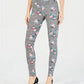 INC International Concepts Women's Shaping Floral Leggings Black-White Size X-Small