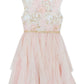 Rare Editions Toddler Girl's Sequin Embroidered Dress Pink Size 2T