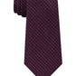 Calvin Klein Men's Micro Check Classic Neck Tie Red Size Regular