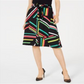 Bar III Women's Printed Skirt Black Size 4